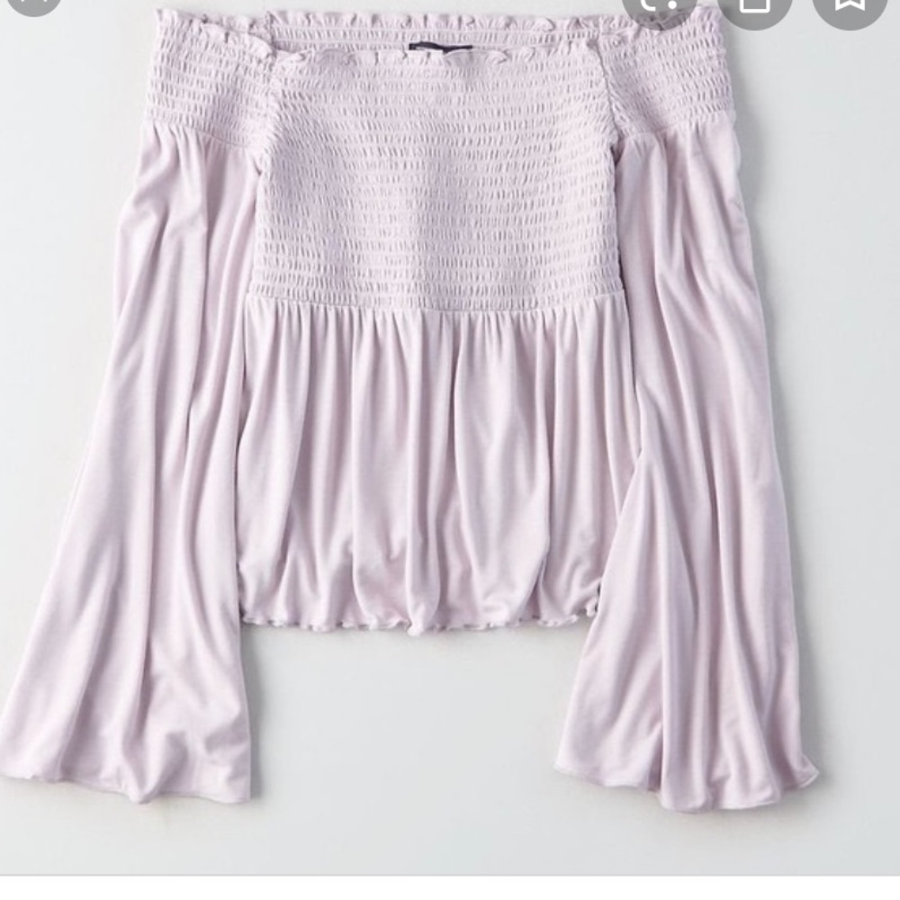 Purple off shoulder American Eagle top